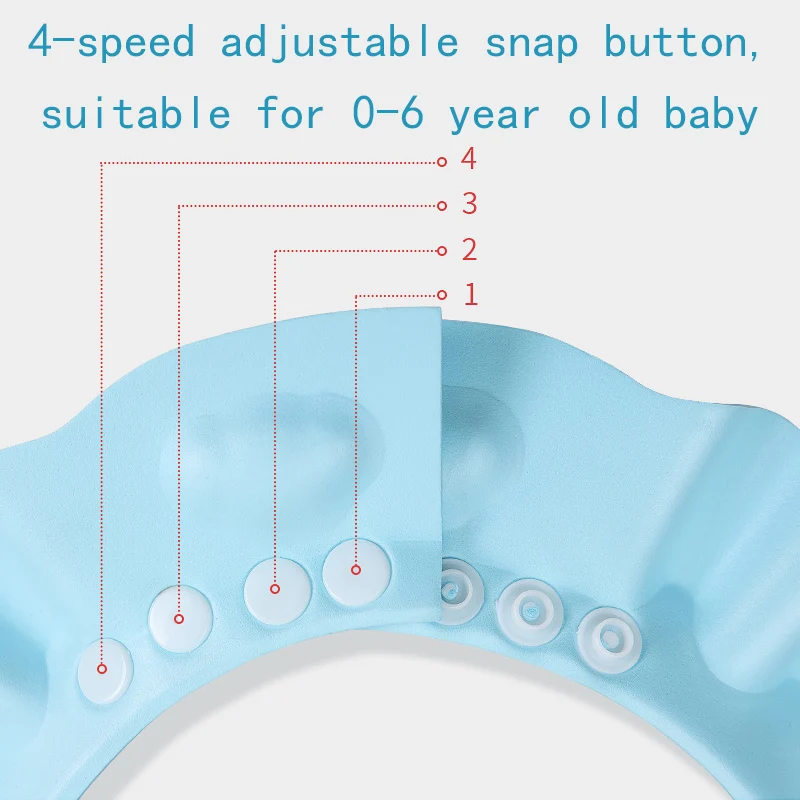 Cartoon Baby Bath Accessories Adjustable Hats Protect Ears Shower Cap Caps Shampoo Shampoo Hat for Newborns Children Kids Child