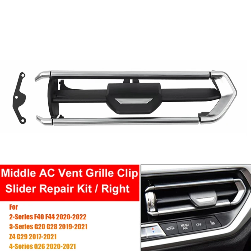 

1Pair Front Middle AC Air Outlet Trim Clip Grille Slide Repair Kit Parts For BMW 2 3 4 Series Z4 G20 G28 2019-2022 64119855415