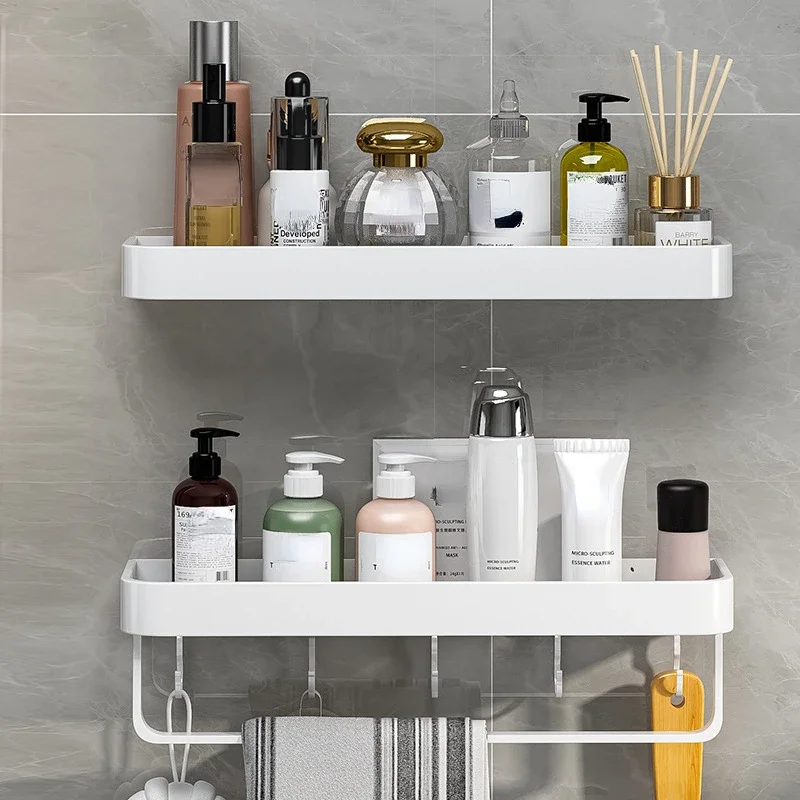 Bathroom Shelf Rack Bathroom Shelf Wall Shelf Organizer Wall Shelf Bathroom Storage Rack Storage Rack Aluminum Bathroom Storage Shelf Wall Mounted Shower Storage Rack Organizer Corner Shelves Toilet Shampoo Cosmetics Holder