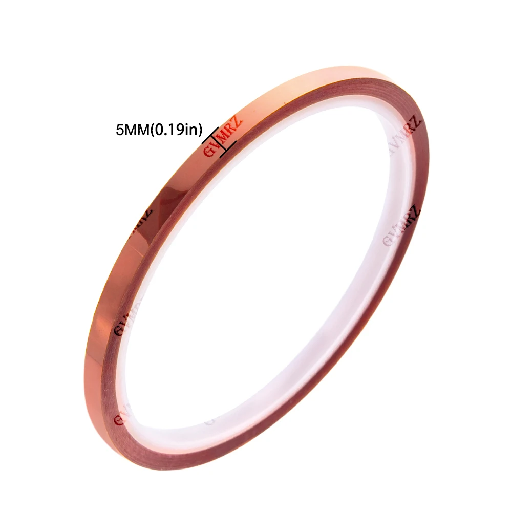 5mm 10mm 3D-Drucker Kapton-Klebeband Sortiment-Set 5/10/15/20/40/50MM Hochtemperaturbeständiges Polyimid-Klebeband für Elektronik – Detail 3