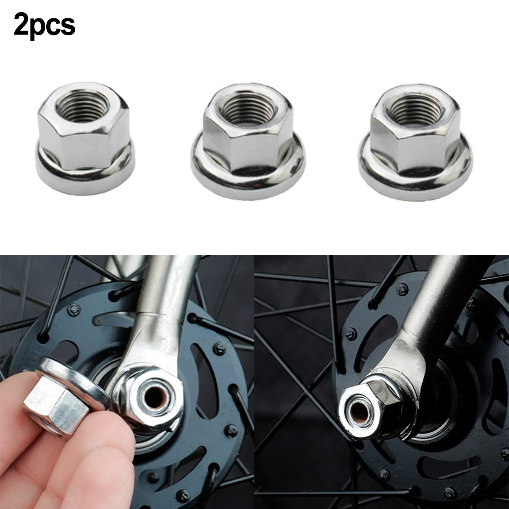 2PCS Bicycle Screw Nut M9 M10 3/8 For MTB Bikes Hubs Series Motors Hub Bicycle Parts