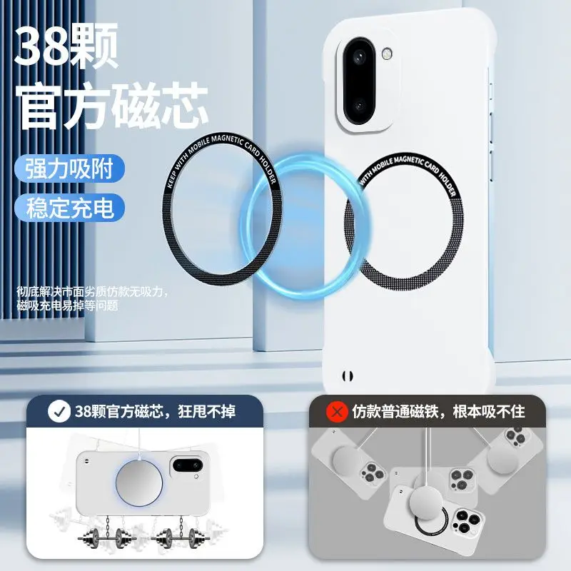 Sleek Frameless Magnetic Hard Case - Slim Shockproof Bumper Cover