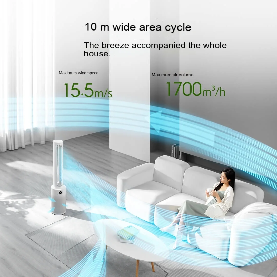 Xiaomi Mijia Smart Leafless Purification Fan Air Purifier Bladeless Fan  2in1 Circulating Natural Wind Work With Mi Home App - AliExpress