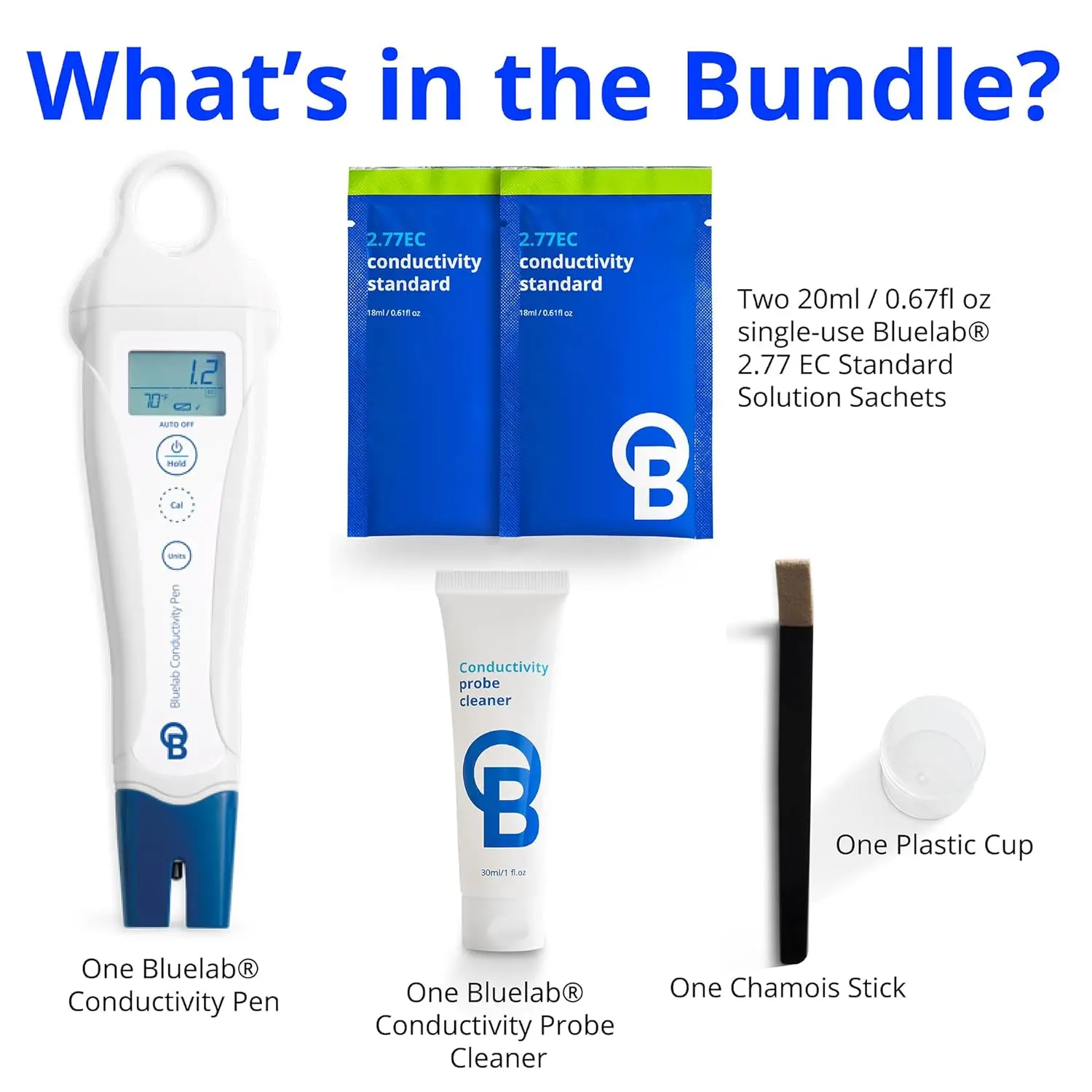 Pen Meter and Probe Care Kit for Conductivity-Water, Temperature and Nutrient Tester (CF, EC, PPM 500/700)