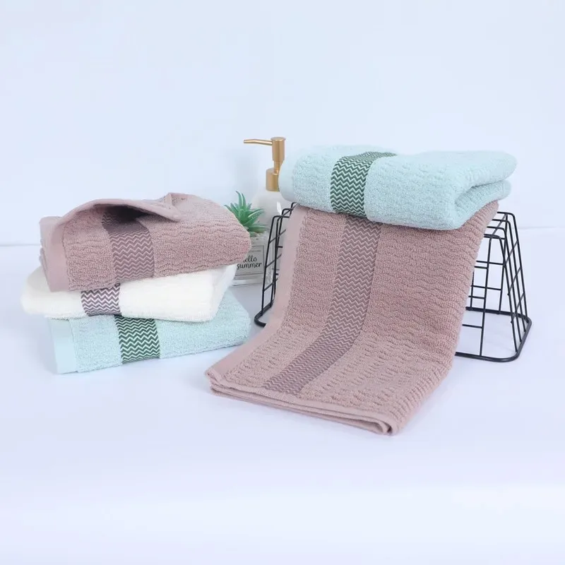 2 Towels Thickened Absorbent Towel Pure Cotton Quick Absorbent Soft Quick Dry Face Towel