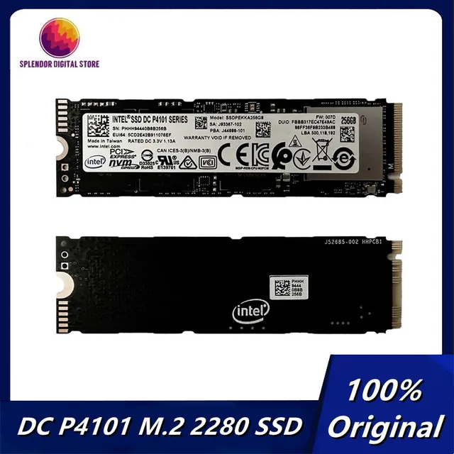 Original DC P4101 Series 256GB 2TB Solid State Drive M.2 PCI Express NVMe SSD Enterprise Class SSD For Intel