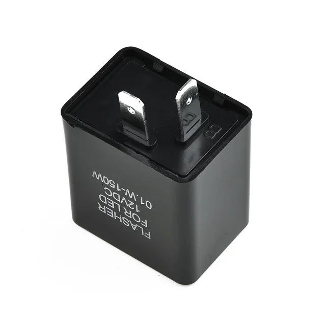 PVC Plastic LED Flasher Relay For Cars Or Motorcycles To Fix The Fast/rapid Flashing Turn Signal 0.02A-10A 12V LED Flasher Relay 2