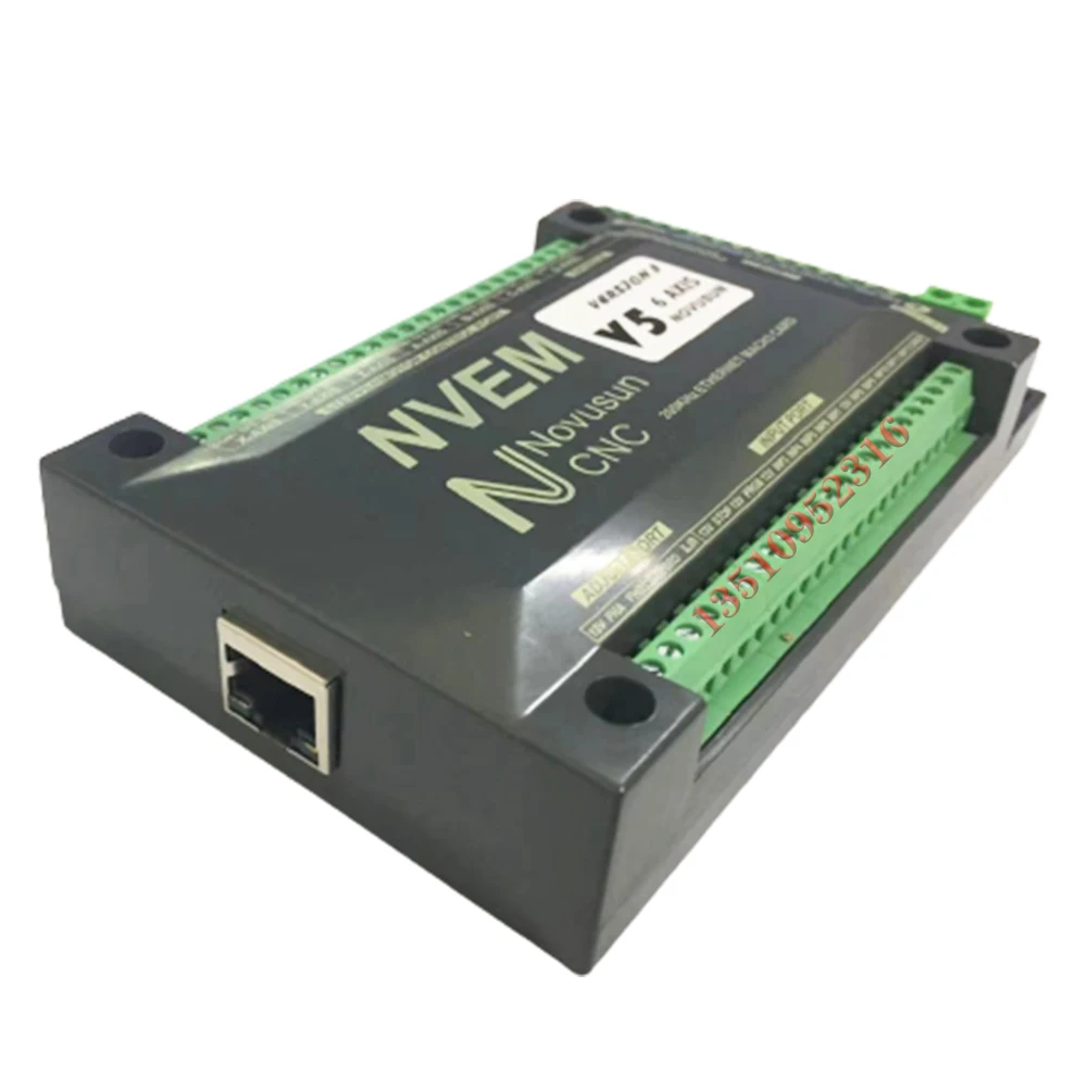 Mach3 nvem-v5 업그레이드 CNC 모션 컨트롤러, 3 축, 4 축, 5 축, 6 축 스텝퍼 이더넷 슬레이브 기능, 서보 모터, 300K