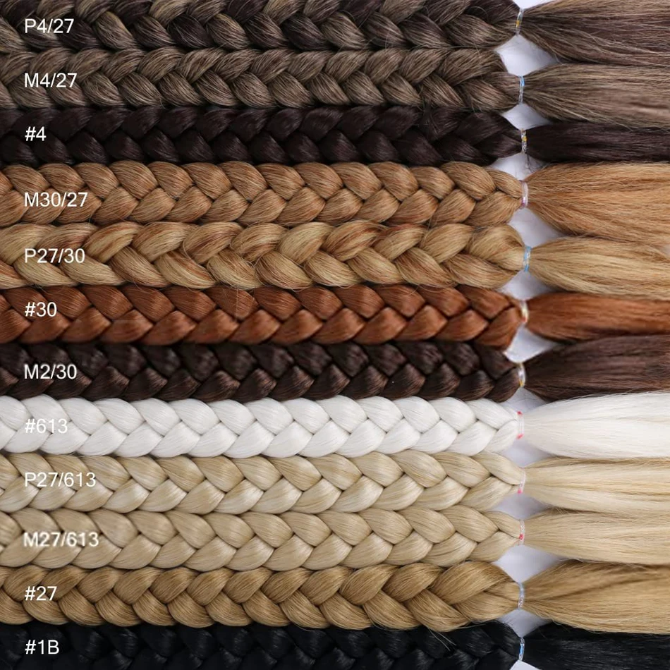 Synthetic Long Braided Ponytail Hair Extensions Synthetic Boxing Braids Wrap Around Chignon Padding With Rubber Band Hair Brown