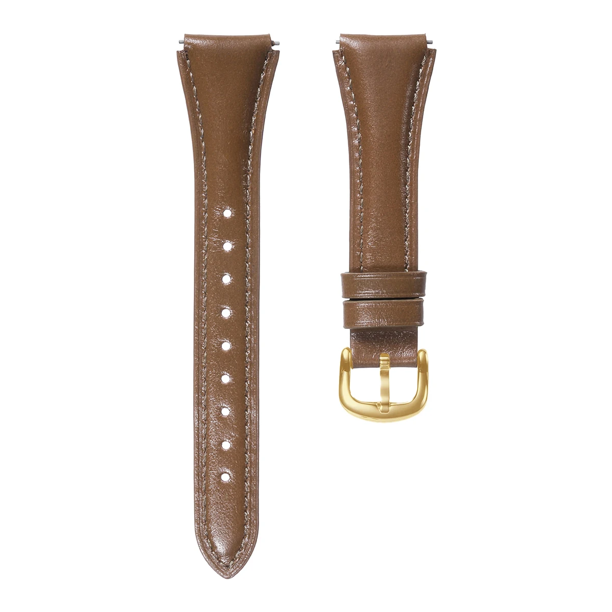 High-End Leather Wristband with Textured Finish, 18/22mm Universal Strap