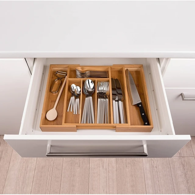 Accesorios de cocina Cubertero cajon extensible , organizador de