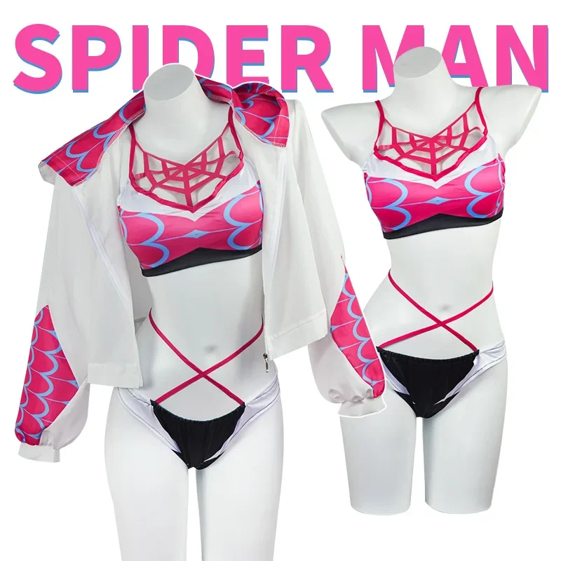 

New Spider Man Game Anime Role-Playing Across The Universe Gwendolyn Maxine Stacy Coswear Gwendolyn Swimsuit Cosplay Clothing