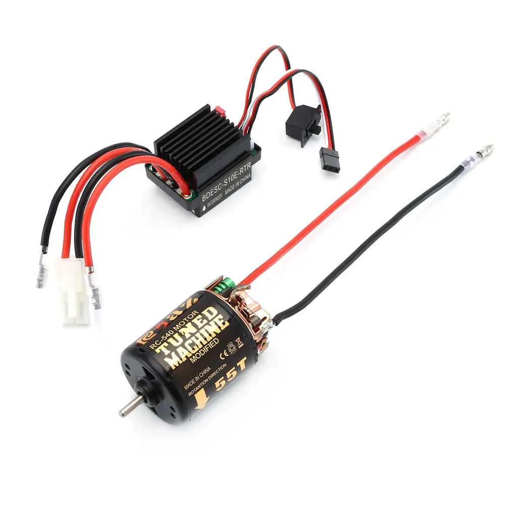 RC 540 35T 45T 55T Brushed Motor With 320 Speed Controller Waterproof ESC For Traxxas For Hsp Redcat Tamiya