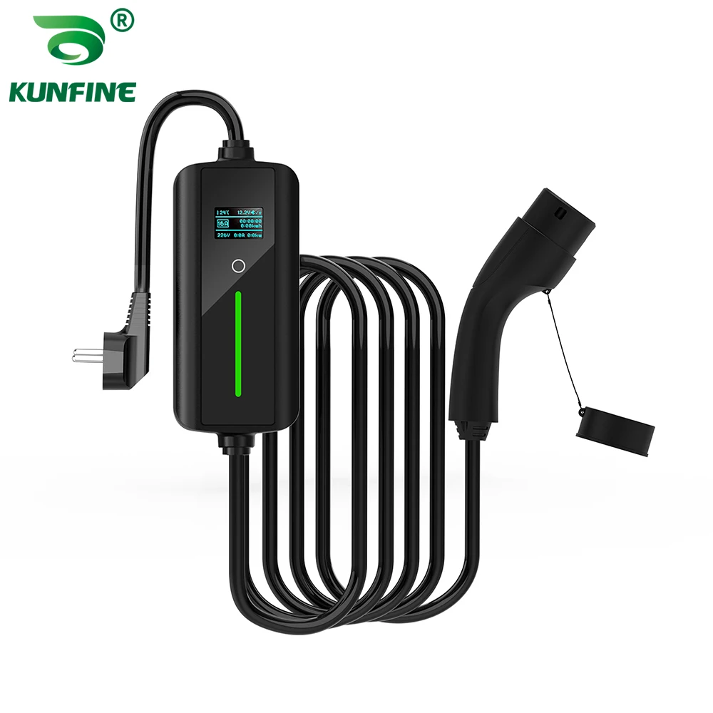

EV Charger 7KW 32A For Tesla Portable Charging Wallbox 5m Cable 240V TPU Material Electric Vehicle Charger