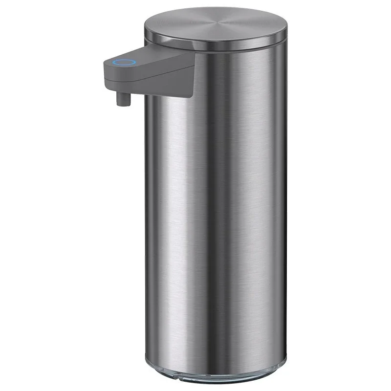 Dispenser Sapone Automatico Senza Contatto - 300ml A Batteria Con Sensore E 4 Livelli Regolabili - Impermeabile IPX6 Per Cucina E Bagno (Grigio)