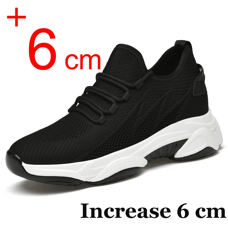 Liftschoenen voor heren, 2,36 inch, Elevator schoenen, veterschoenen, lichte ademende schoenen voor kostuumschoenen, veterschoenen, sportschoenen, vrijetijdsschoenen, bruin, 41 EU