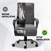 Jacquard Office Boss Chair Cover Elastic Boss Rotating Computer Chair Seat Case Stretch Gaming Chair Covers with Armrest Covers 5