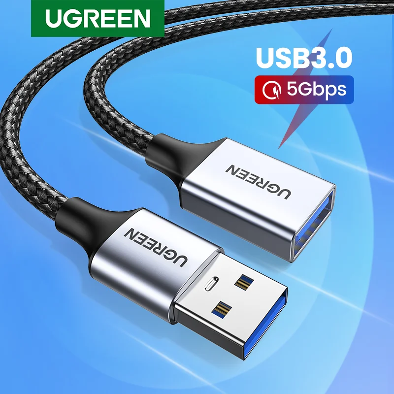 핑425유틸 추천  UGREEN USB 연장 케이블 USB 3.0 연장 코드 유형 남성 여성 데이터 전송 리드 플레이 스테이션 플래시 드라이브 USB 2.0 