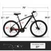 Mountain Bike, 24/26/27.5-inch, Dual Full Suspension, 21 Speed with Disc Brakes, Aluminum/steel Beach School Bike 6