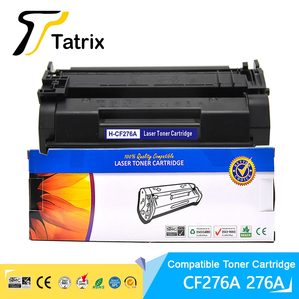 gammel kredsløb Diskant Tatrix Cf276 Cf276a 276a 76a With Chip Compatible Laser Black Toner  Cartridge For Hp Laserjet Pro M404dn M404dw M404n Printer - Toner  Cartridges - AliExpress