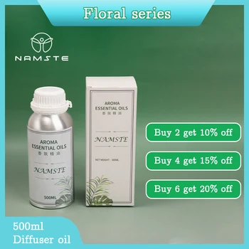 NAMSTE 아로마 테라피 에센셜 오일 플로럴 시리즈, 홈 오피스 스파 클럽에 적합, 500ML