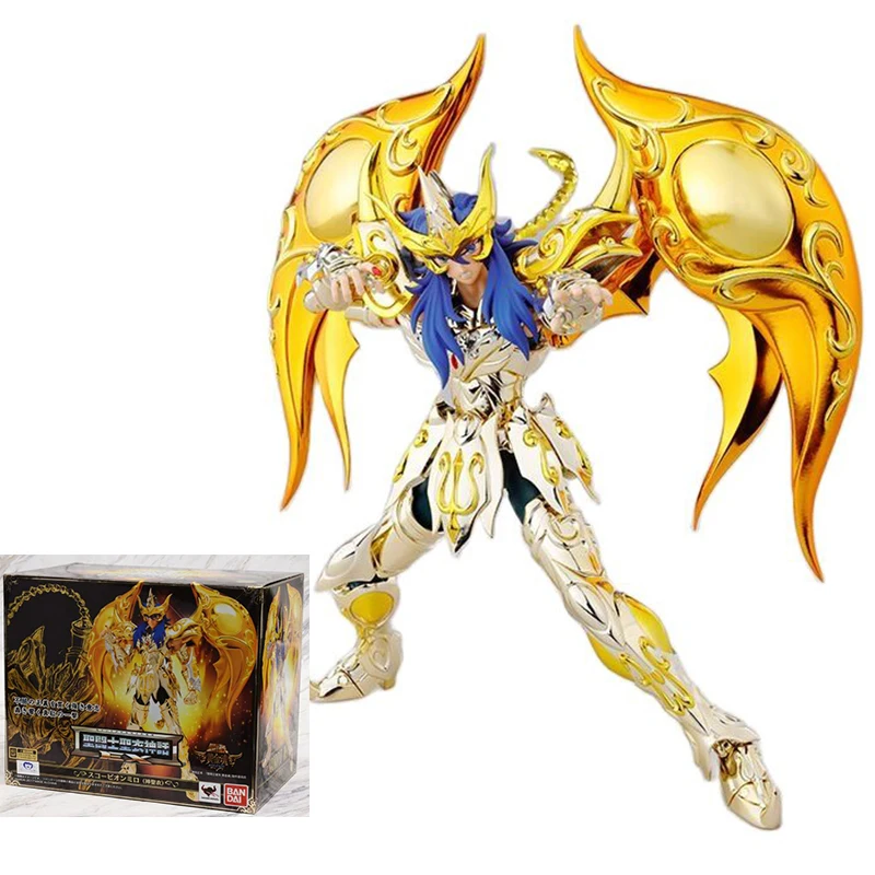 

In Stock Original Saint Seiya Myth Cloth Scorpio Milo EX Soul of Gold Action Figure Sog Toy Model Anime Gift Figures Figura