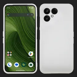 Shockproof TPU Silicone Back Cover - Matte Frosted Protective Phone Case for Fairphone 6 (WHITE)