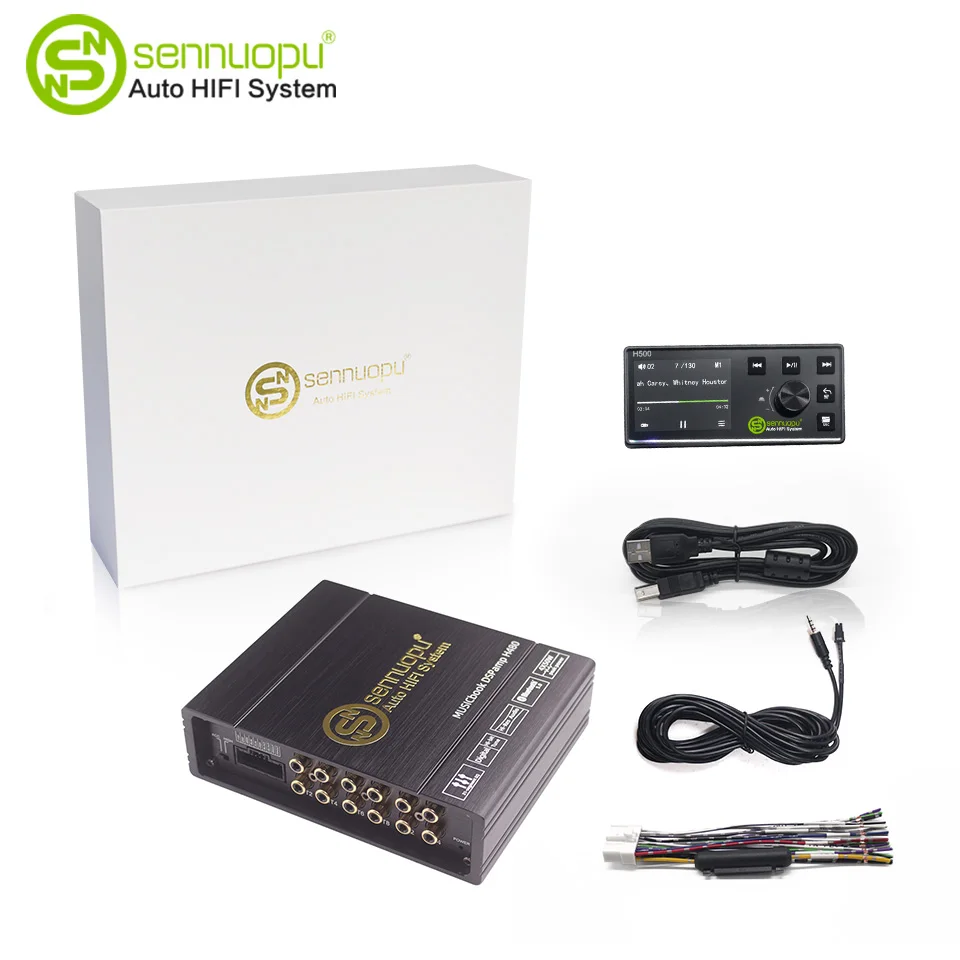 Sennuopu-DSPカーアンプ,LCDリモコン,デジタルサウンド