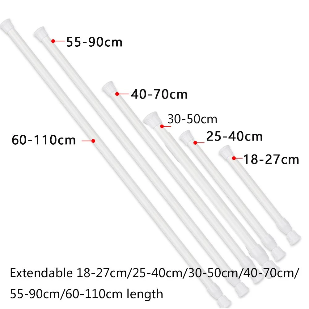 18110cm Multifunctional Spring Loaded Extendable Rod Adjustable