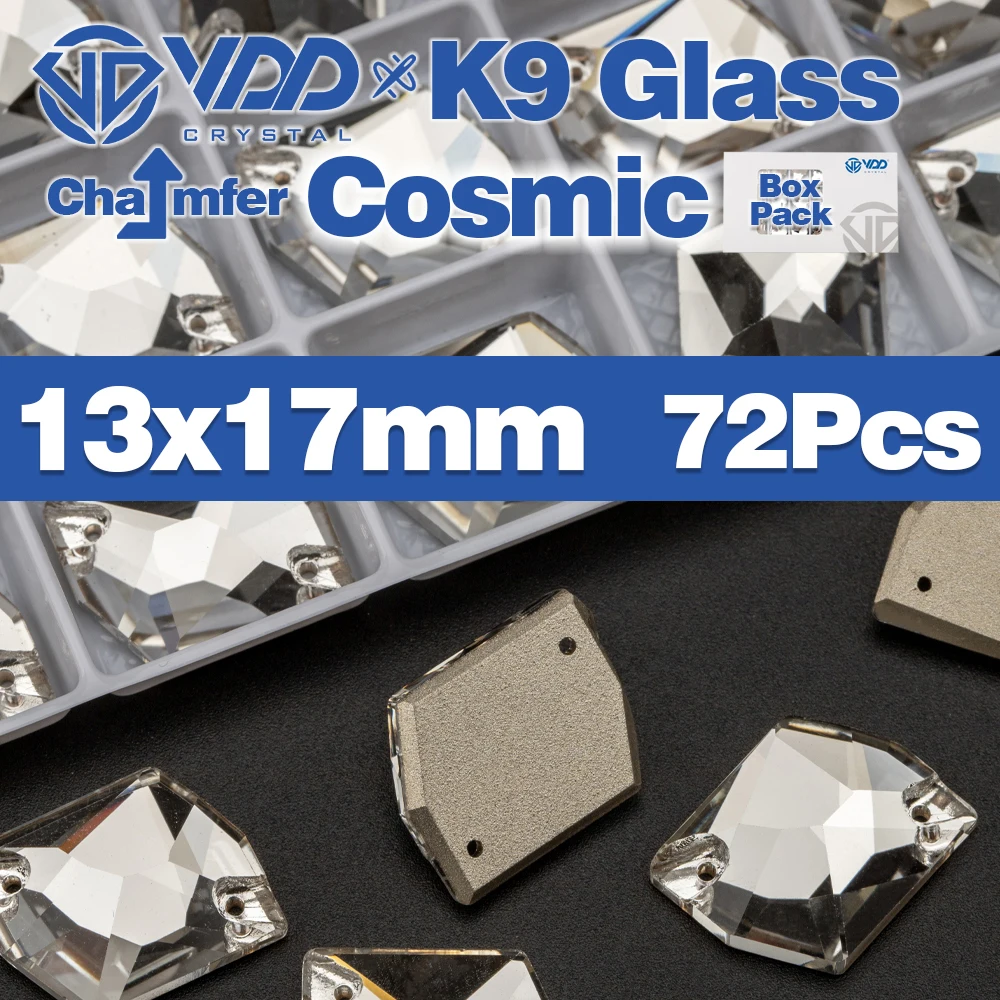 Vdd Großhandel hochwertige k9 Glas auf Strass Kristall Fase Box-verpackt Nähen klar Flatback Stein Kleidungs stück Dekoration nähen – Detail 33