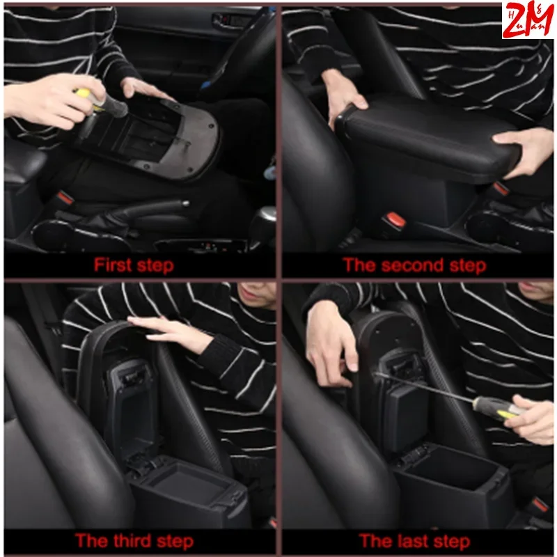 Armrest box For Hyundai Creta Creta IX25 2014- lengthen heighten Lossless retrofit support decoration car accessories armrest box car armrest box