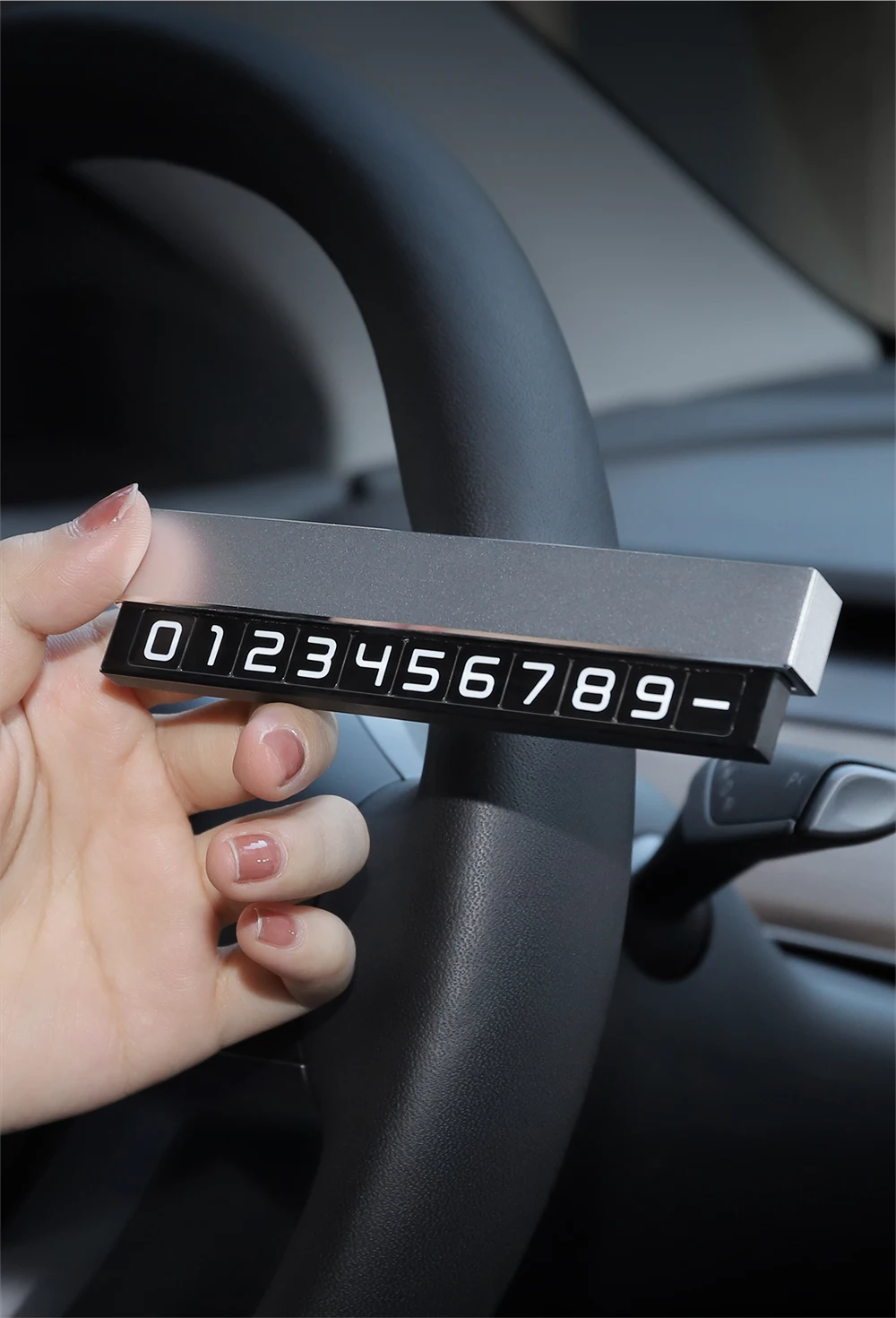 YZ Temporary Car Parking Card Phone Number Car Phone Holder Luminous Telephone N