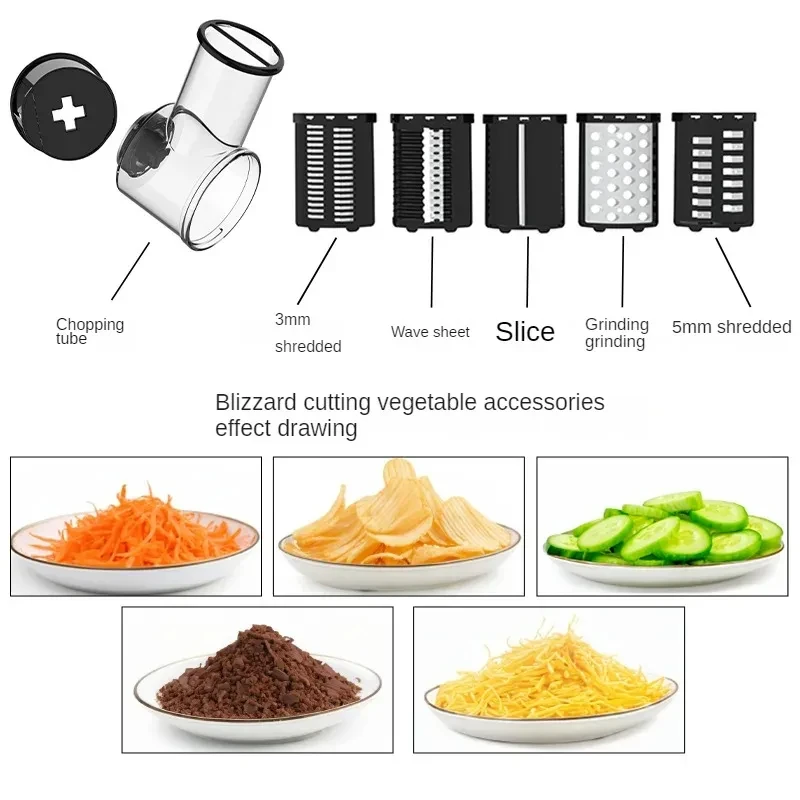 Meat Grinder Electric multifunctional household Stainless Steel automatic enema cutting machine Sausage Maker Kibbe Kit 6