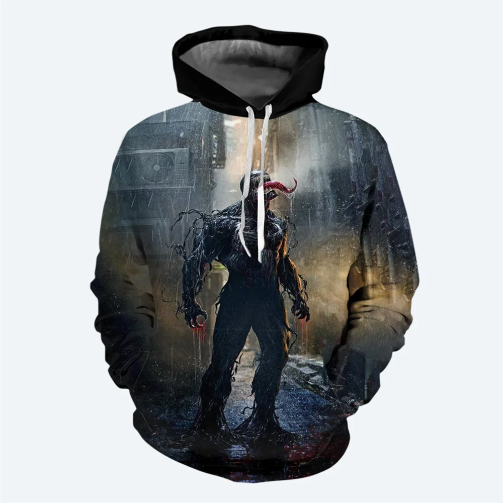 thumbnail image 1 of Sudadera con capucha para hombre con estampado 3D de la nueva película Marvel de otoño e invierno, sudadera con estampado de Venom, sudadera de moda urbana de hip-hop, sudadera informal para hombre, 1 of 5