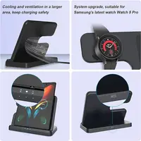 3 in 1 Wireless Charger Stand For Samsung S23 S22 S21 S20 Ultra Note Galaxy Watch 5 4 Active Buds 15W Fast Charging Dock Station - Image 5
