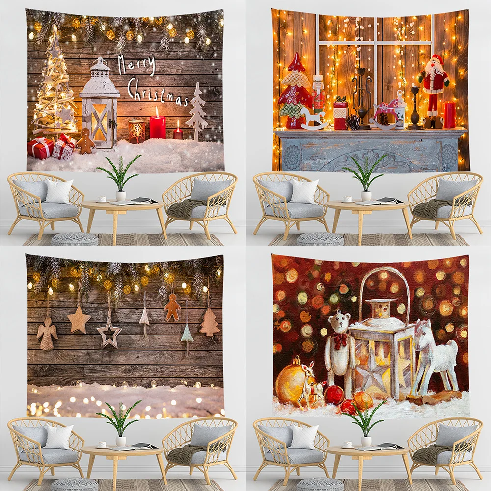 Christmas Tapestry Wall Hanging Xmas Tapestry Wall Hanging