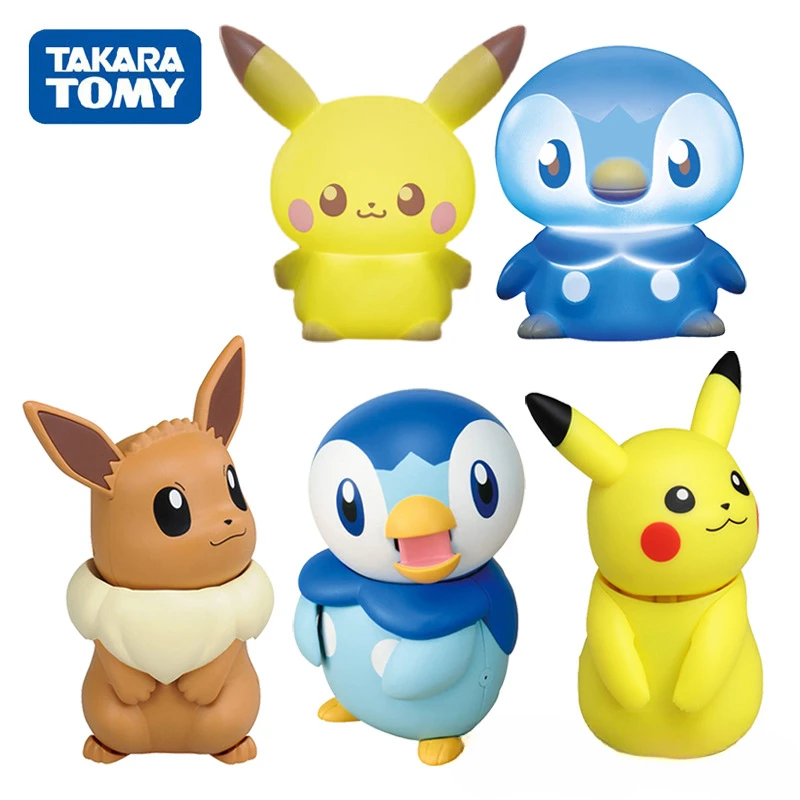 

Pokemon Hello Pikachu Piplup Pinch Light Cartoon Doll Female Companion Gift 2024 Model Hot on The Market Cute and Good-looking