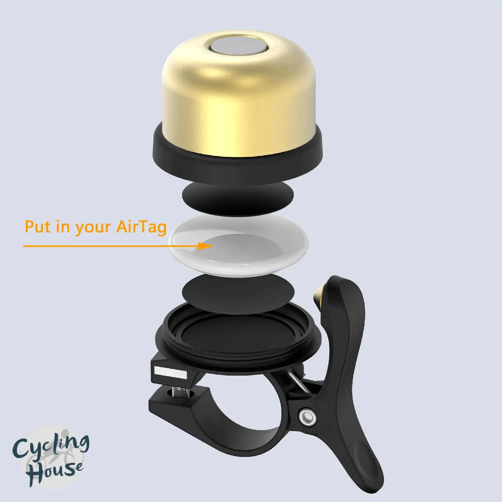 Bicycle Positioning Antitheft Bell Mountain Bike Aluminum Alloy Thumb