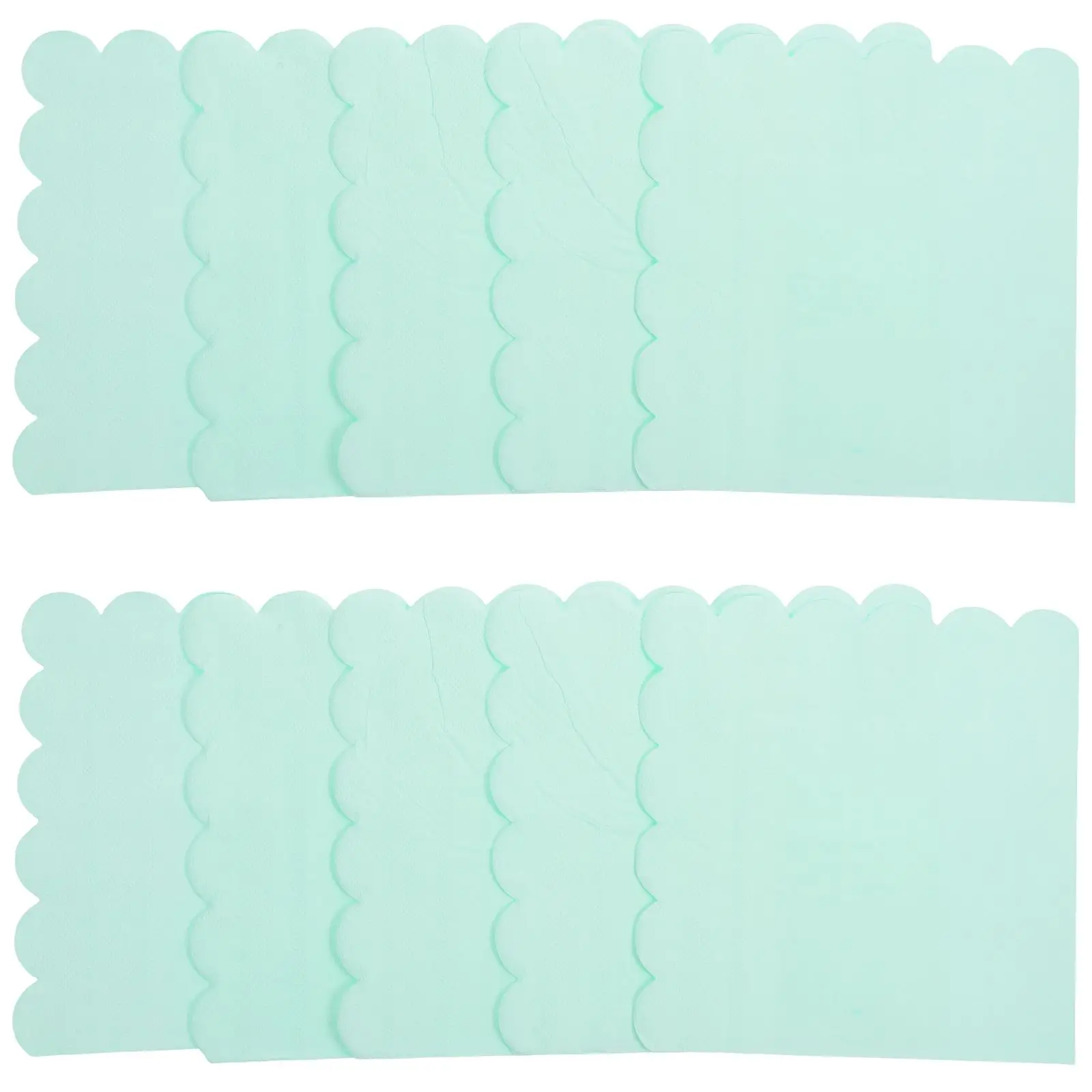 20 Sheets Dining Room Table Decor Party Tissue Paper Holiday Napkins Disposable Wedding Decorations Light Green Banquet