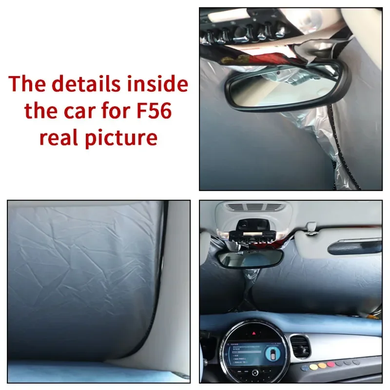 Mini Cooper R50 R53 R56 R60 F55 F56 R58 R59 Car Front Window SunShade Cover Blocks UV Ray Reflector Windshield Sunshade