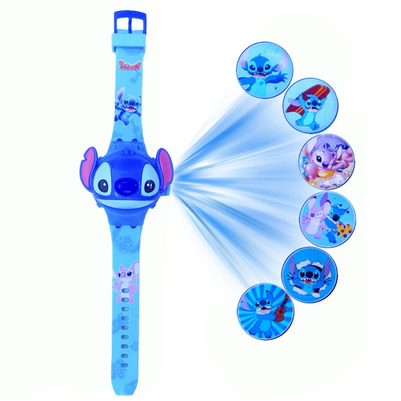 3d dos desenhos animados ponto crianças relógios para meninas projeção unicórnio mickey crianças relógio digital presente dropshipping montre enfant