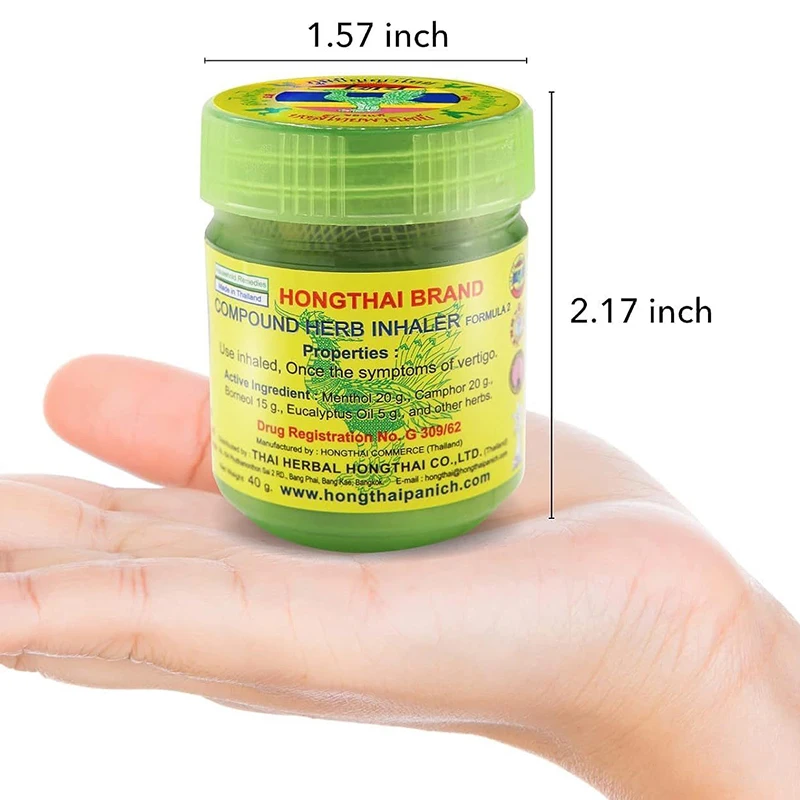 Thai Herbal Medicine Inhalation Nose Care Tools Health 1 Bottle