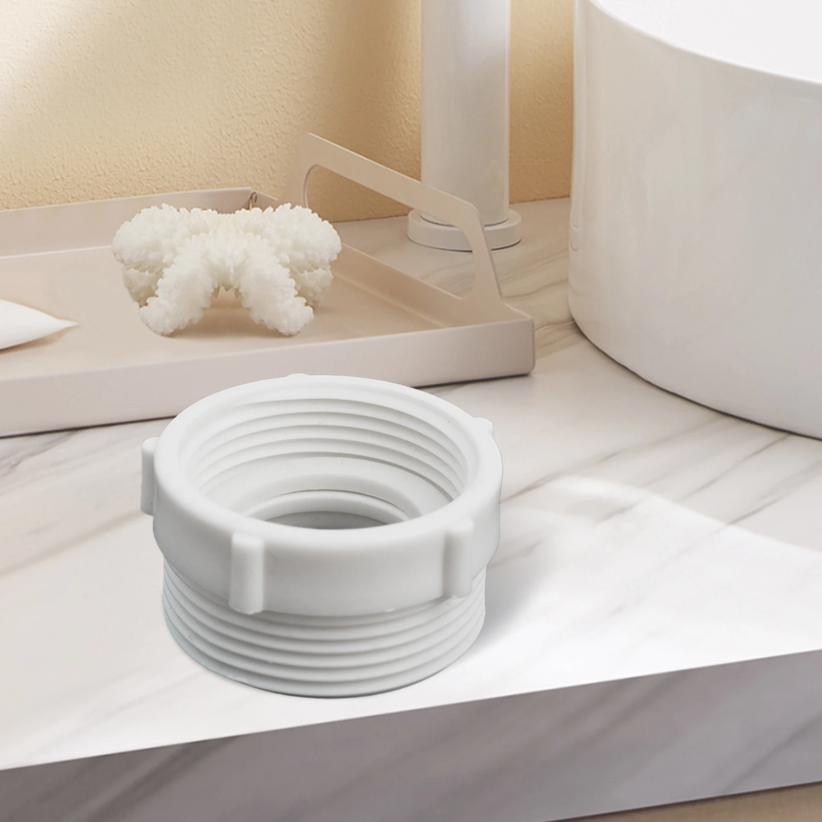 Pipe Adapter Trap Waste Extension 1-1/4" To 1-1/2" Basin Drain Adapter European Standard For Bath Shower