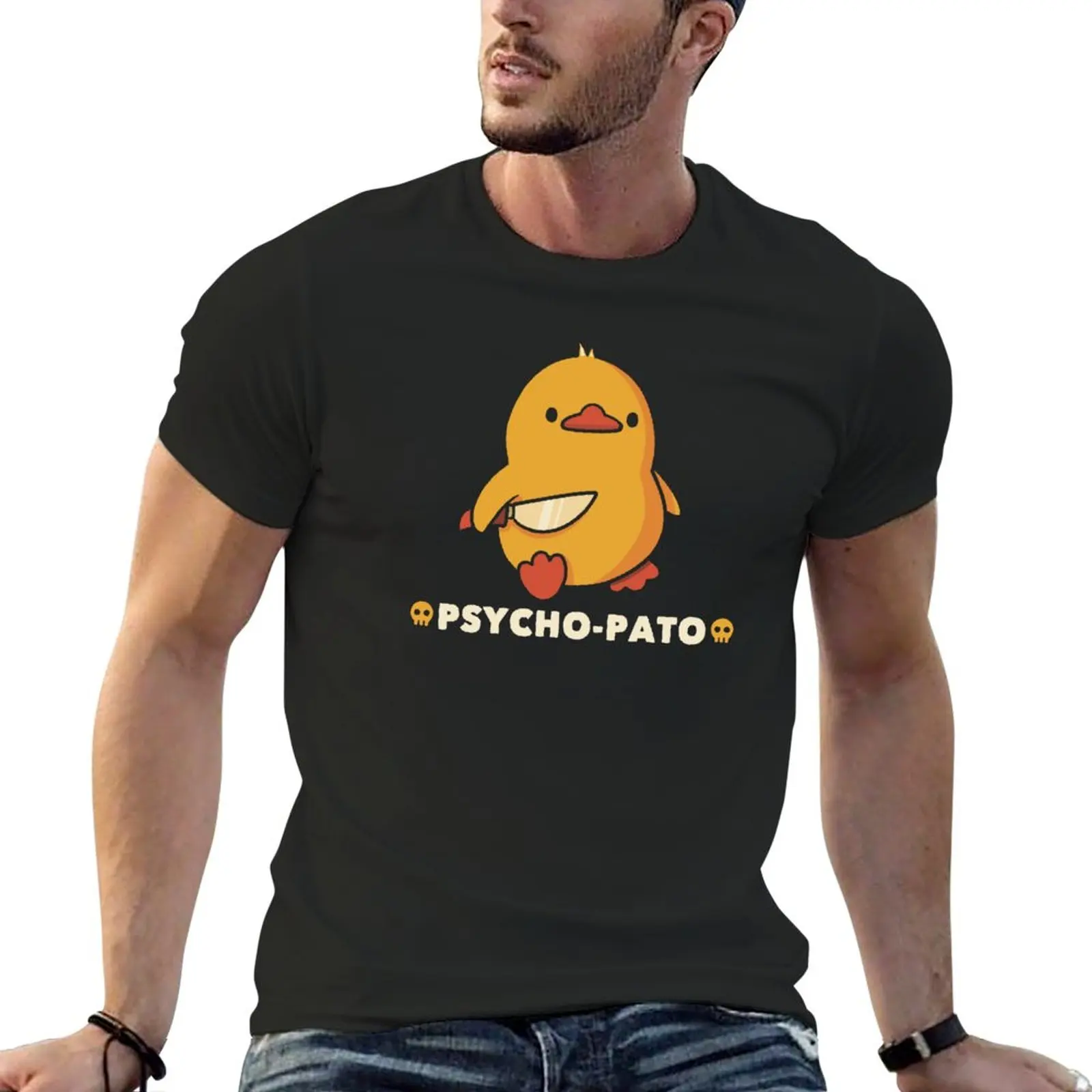 

New Psycho-Pato Funny Duck Brown by Tobe Fonseca T-Shirt kawaii clothes t shirt man quick drying shirt t shirt men