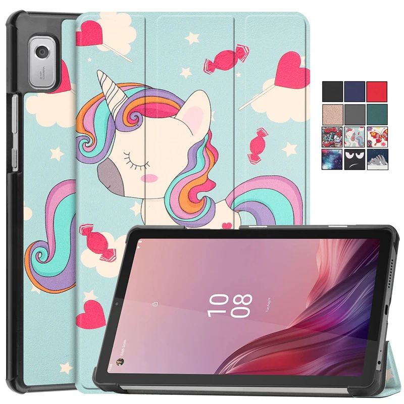 Per Lenovo Tab M9 Tb310Fu 2023 Custodia 9 Pollici Cute Unicorn Butterfly Painted Hard Pc Back Tablet Shell Per Lenovo Tab M9 Cover Kids