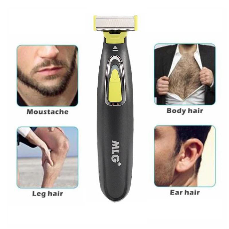 

MLG Washable Rechargeable Electric Shaver Beard Razor Body Trimmer Men Shaving Machine Hair Face Care Cleaning Beard clippers