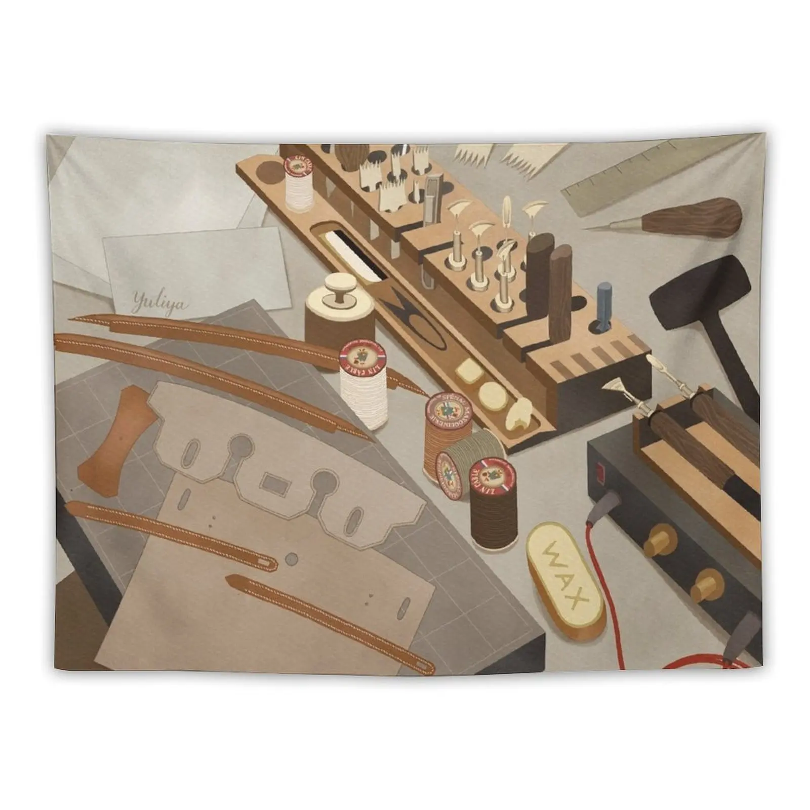 

Leather tools Tapestry Room Decor Korean Style Aesthetic Room Decorations Wall Decor Tapestry