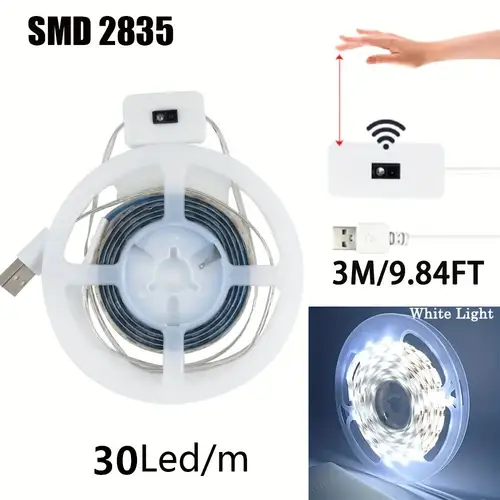 USB LED Strip Lights DC 5V Smart Dimmer Hand Scan Sensor Switch On/off Control Backlight Tape TV Lamp Tape Bedroom Home Decor - Image 14