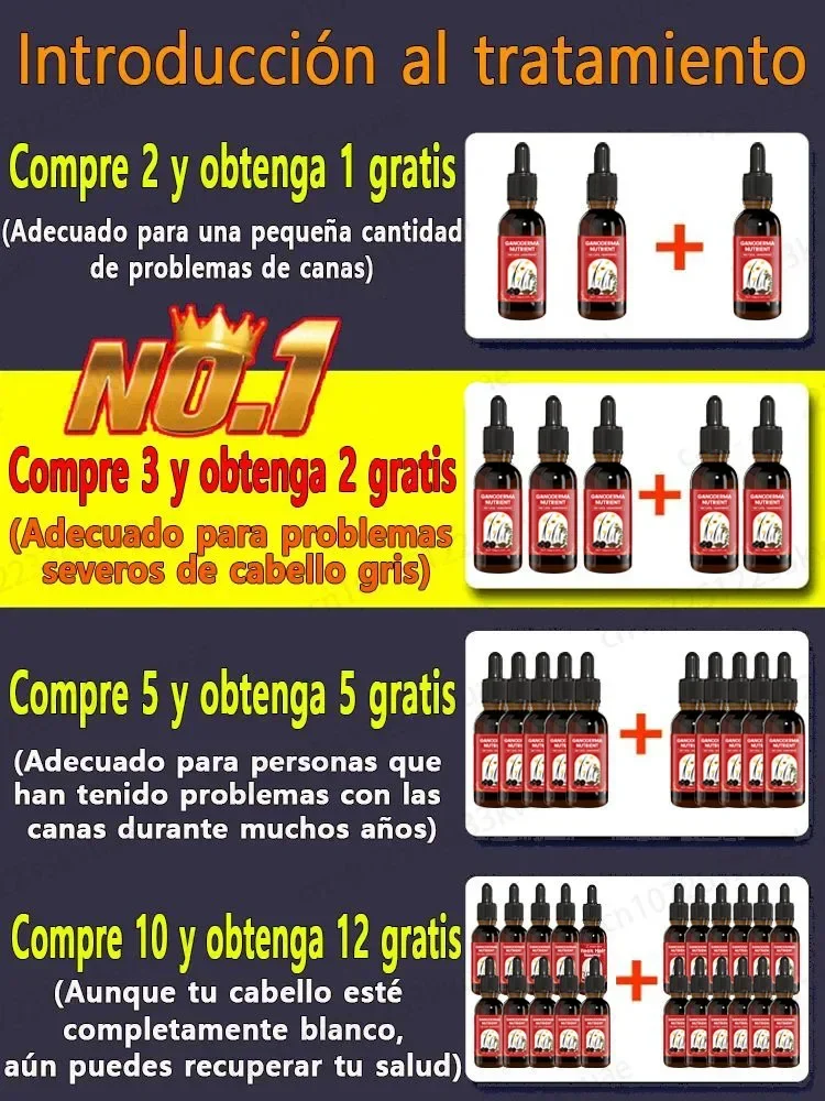 Anti-gray hair and remove gray hair essence. Infuse nutrients into hair one-time use is effective forever