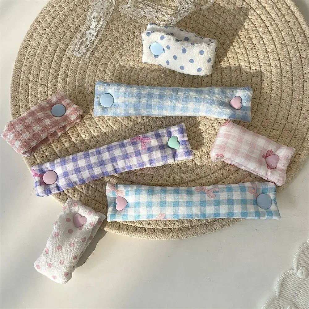 꽃무늬 데이터 케이블 정리용 천 탈부착 가능 케이블 고정 스트랩 귀여운 재사용 가능 와이어 정리기 이어폰 케이블